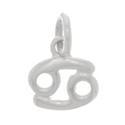 Breloque signe astrologique 9x8 mm - Cancer - Argent 925 x1|raw }}