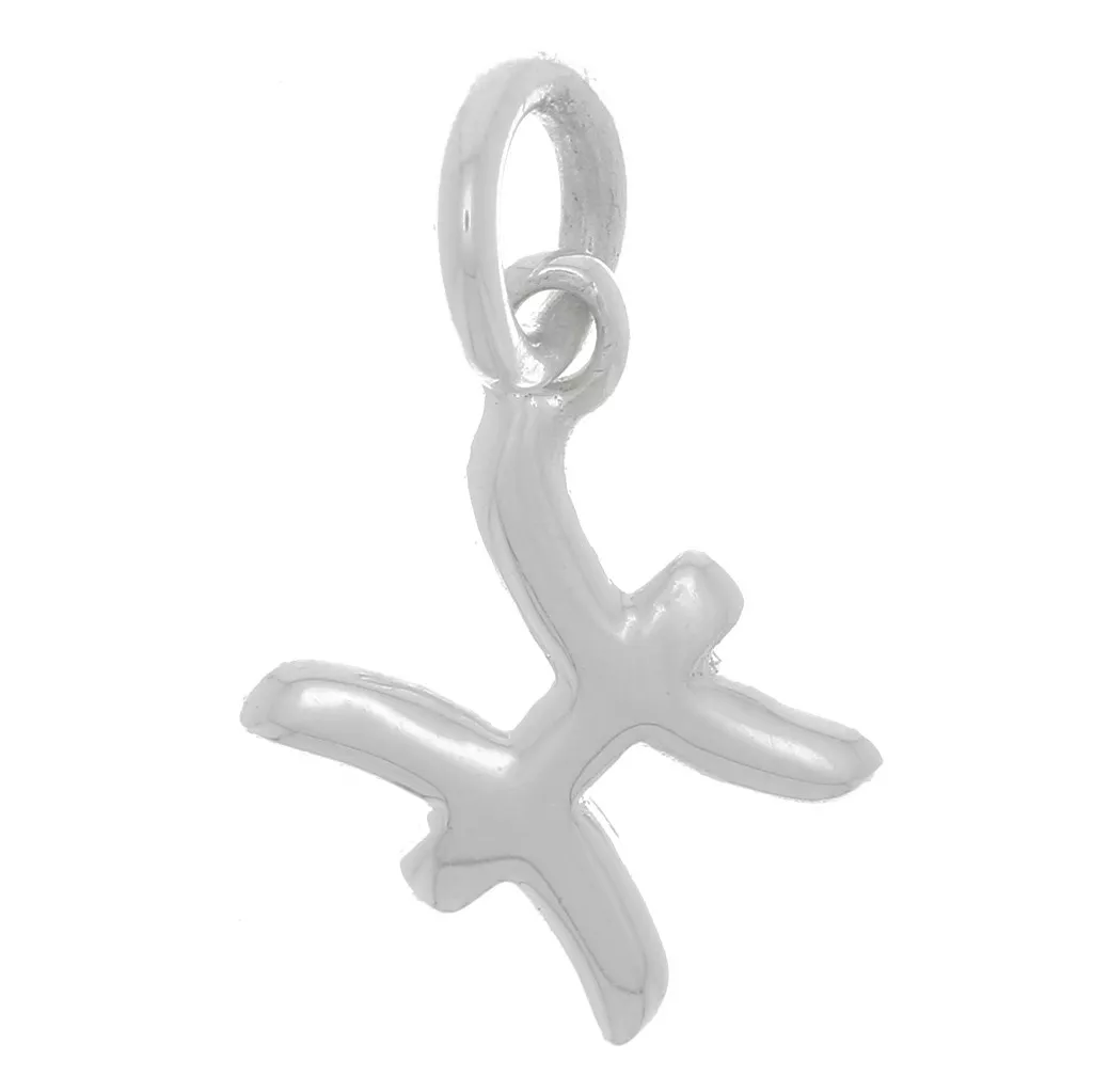 Charm Poisson Et Croix En Argent 925 - Bijoux Box CW-917
