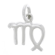 Breloque signe astrologique 10.5x10 mm - Vierge - Argent 925 x1|raw }}
