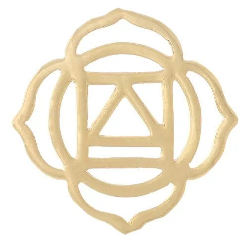 Intercalaire Chakra n°1 - Racine - 15 mm - Doré à l'or fin x1