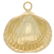 Pendentif coquillage 17x15.5 mm - Argent 925 Doré à l'or fin x1