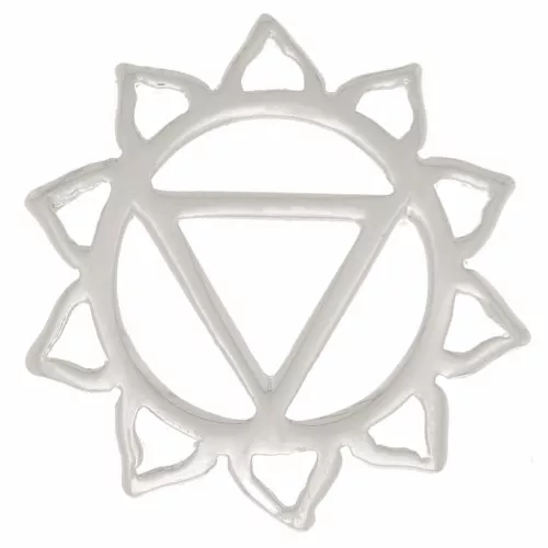 Intercalaire Chakra n°3 - Plexus Solaire - 15 mm - Placage Argent fin x1