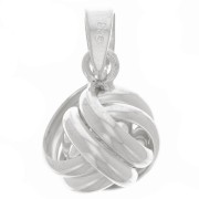 Pendentif noeud d'amour 11 mm - Argent 925 x1|raw }}