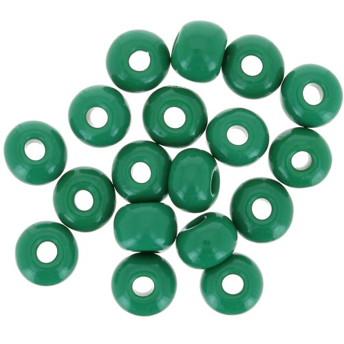 Perles rocailles Preciosa  2/0 - 6 mm - Opaque Vert foncé x20g