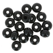 Perles rocailles Preciosa 2/0 - 6 mm - Opaque Noir x20g