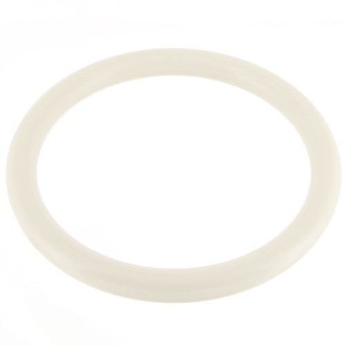 Bracelet jonc en résine opaque 67 mm - Ecru x1