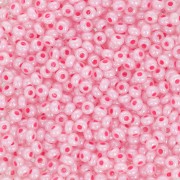 Perles rocailles Preciosa 11/0 2 mm - Rose Clair nacré 20g