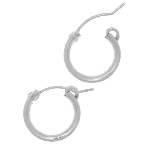 Créoles à décorer 15 mm - Fil 2.2 mm - Argent 925 x2