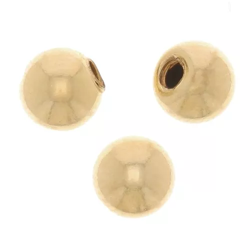 Boule de remplacement dévissable 4.7 mm pour bracelet - Gold filled (or laminé) x1