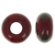 Perles gros trous - Donuts 14 mm - Garnet x10|raw }}