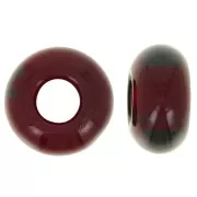 Perles gros trous - Donuts 14 mm - Garnet x10