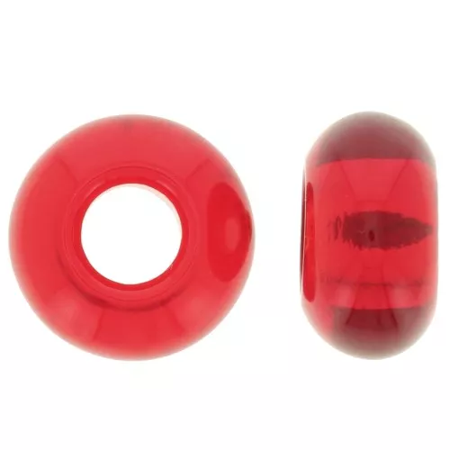 Perle gros trou - Donuts 14 mm - Siam x10