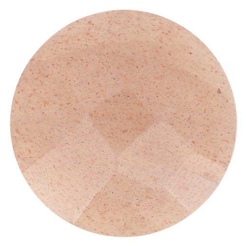 Cabochon rond facetté 12 mm en pierre gemme - Pierre de lune Mix Rose x1
