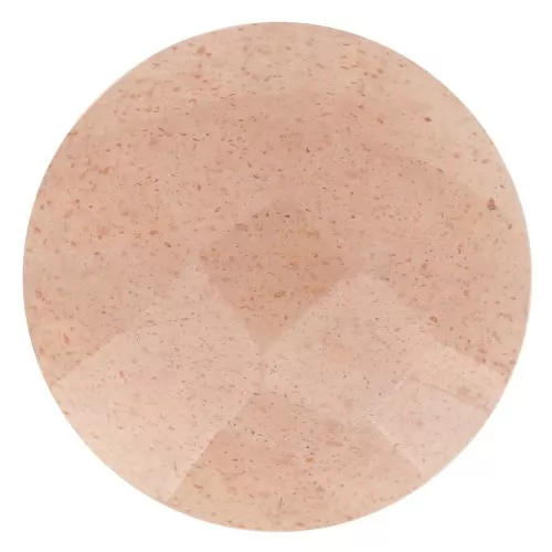 Cabochon rond facetté 12 mm en pierre gemme - Pierre de lune Mix Rose x1