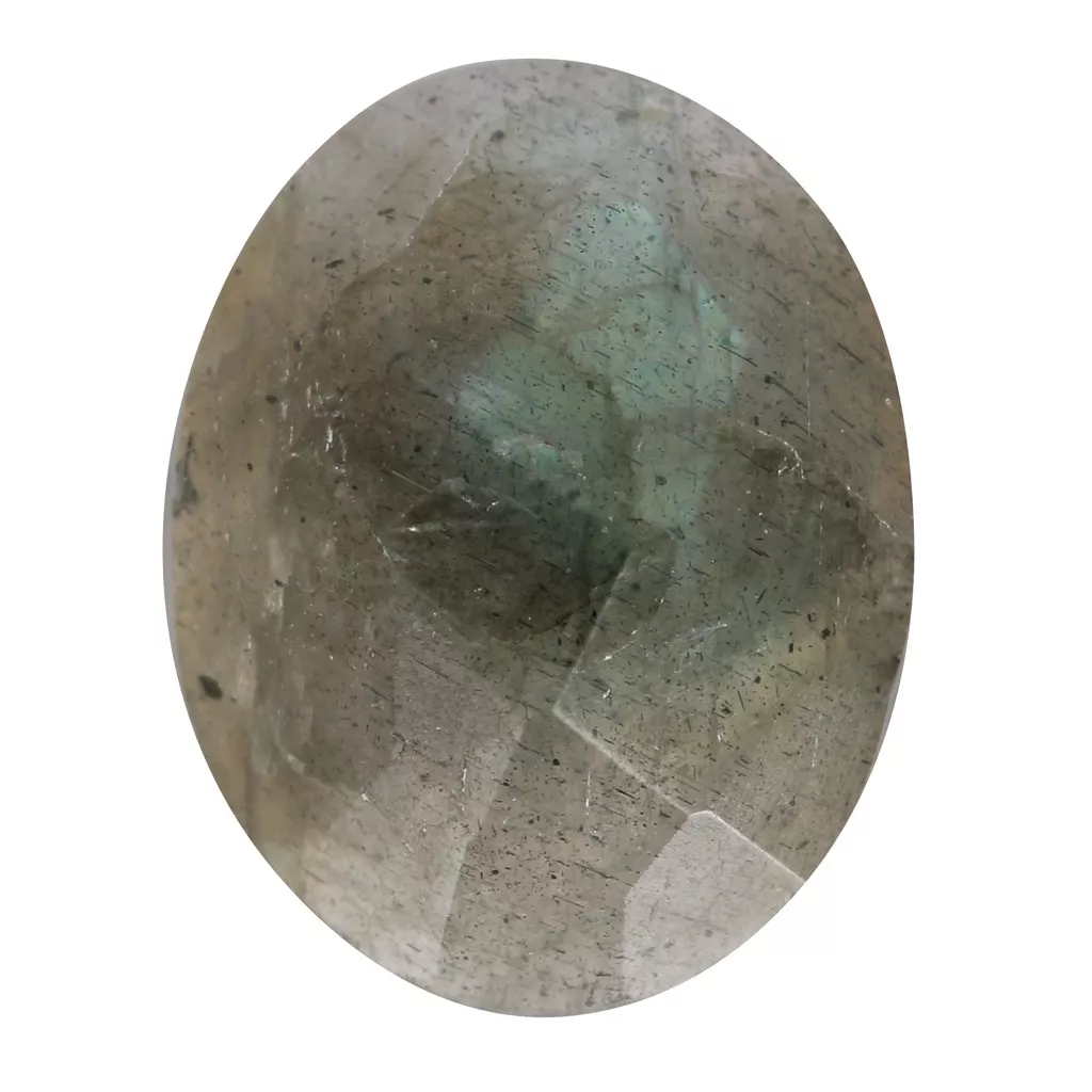 Labradorite Bleue Naturelle 46.05 Carats – Cabochon Ovale Fait Main – Pierre Précieuse