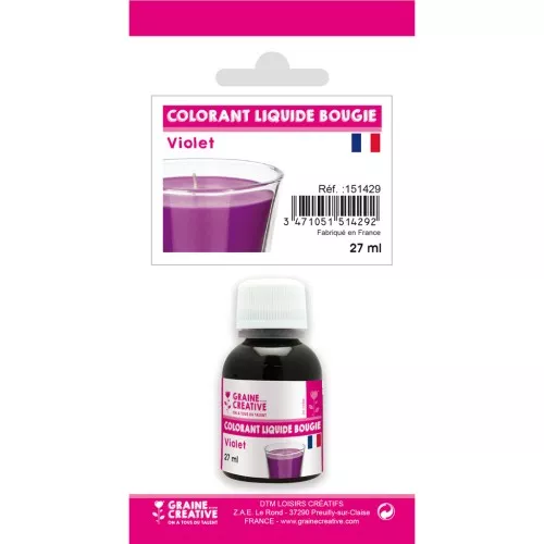 Colorant liquide pour bougie - Violet x27ml