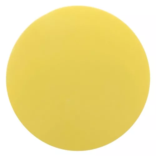 Cabochon rond en résine opaque effet mat 12 mm - Jaune soleil x1