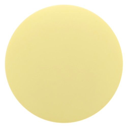 Cabochon rond en résine opaque effet mat 12 mm - Jaune pastel x1