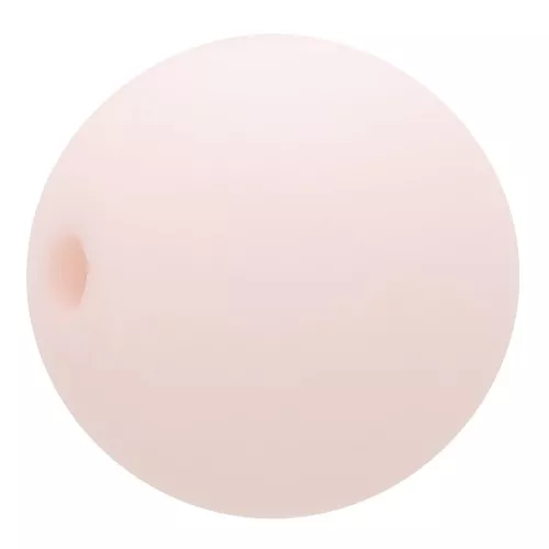 Perle en résine opaque effet mat 10 mm - Rose Pastel x1