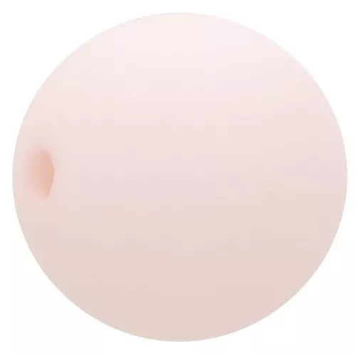 Perle en résine opaque effet mat 12 mm - Rose pastel x1
