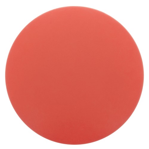Cabochon rond en résine opaque effet mat 12 mm - Rouge corail x1