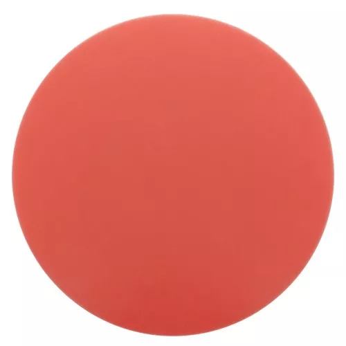 Cabochon rond en résine opaque effet mat 12 mm - Rouge corail x1