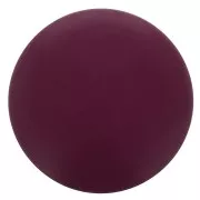Cabochon rond en résine opaque effet mat 12 mm - Aubergine x1