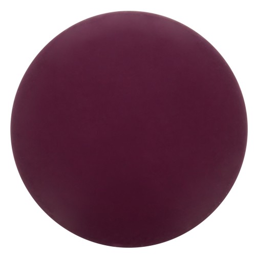 Cabochon rond en résine opaque effet mat 12 mm - Aubergine x1