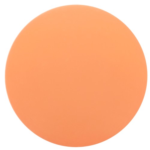 Cabochon rond en résine opaque effet mat 14 mm - Corail x1