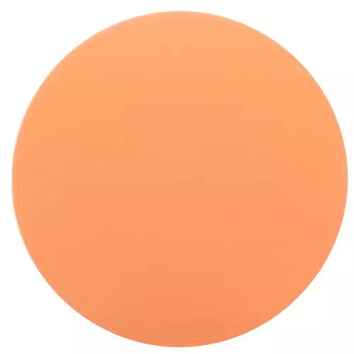 Cabochon rond en résine opaque effet mat 14 mm - Corail x1