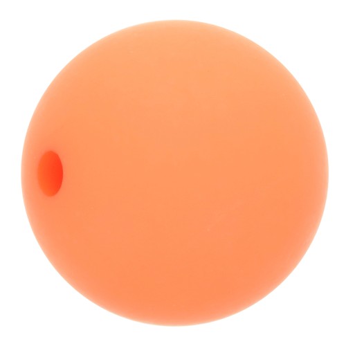 Perle en résine opaque effet mat 8 mm - Corail x1