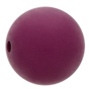 Perle en résine opaque effet mat 10 mm - Aubergine x1|raw }}