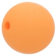 Perle en résine opaque effet mat 14 mm - Orange clair x1|raw }}