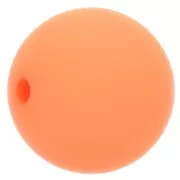 Perle en résine opaque effet mat 14 mm - Corail x1