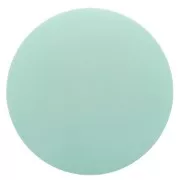 Cabochon rond en résine opaque effet mat 12 mm - Vert d'eau x1