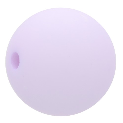 Perle en résine opaque effet mat 8 mm - Parme x1