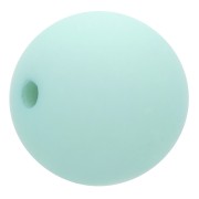 Perle en résine opaque effet mat 10 mm - Vert d'eau x1