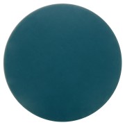 Cabochon rond en résine opaque effet mat 14 mm - Bleu canard x1
