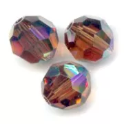 Perles rondes PureCrystal 5000 4 mm Smoked Topaz AB x20