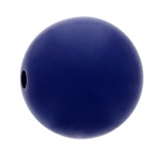 Perle en résine opaque effet mat 8 mm - Bleu marine x1|raw }}
