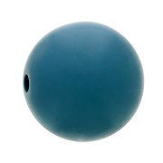 Perle en résine opaque effet mat 10 mm - Bleu canard x1|raw }}