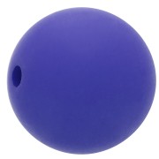 Perle en résine opaque effet mat 14 mm - Bleu royal x1|raw }}