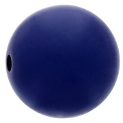 Perle en résine opaque effet mat 14 mm - Bleu marine x1|raw }}