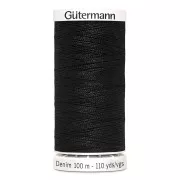 Fil à coudre Denim Gütermann - Noir (n°1000) x100m