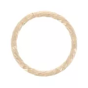 Anneau fermé rond diamanté 10 mm - Gold filled (or laminé)  x1
