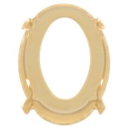 Serti griffe pour cabochon PureCrystal 4122 Oval Rivoli 18x13 mm - Doré x1|raw }}