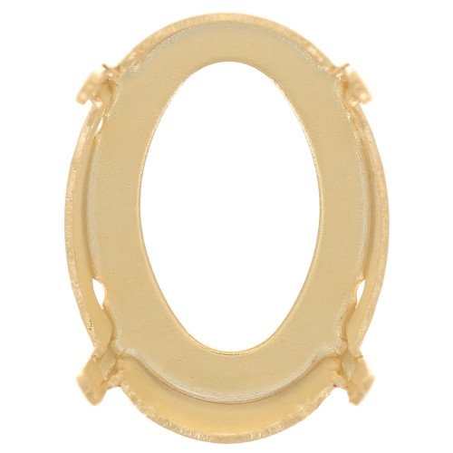Serti griffe pour cabochon PureCrystal 4122 Oval Rivoli 18x13 mm - Doré x1
