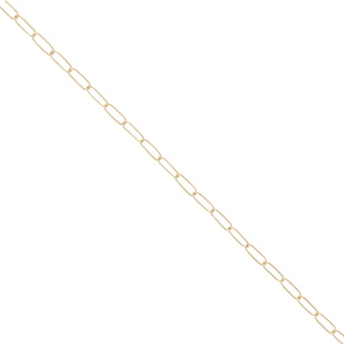 Chaîne maille Rectangle 2.9 mm - Gold filled (or laminé) x50cm