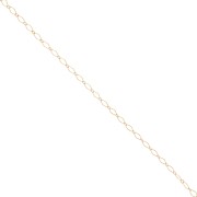 Chaîne maille Rombo alternée 2.8 mm - Gold filled (or laminé)  x50cm|raw }}