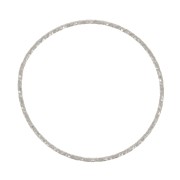 Anneau fermé rond diamanté 29 mm - Placage Argent fin x1|raw }}